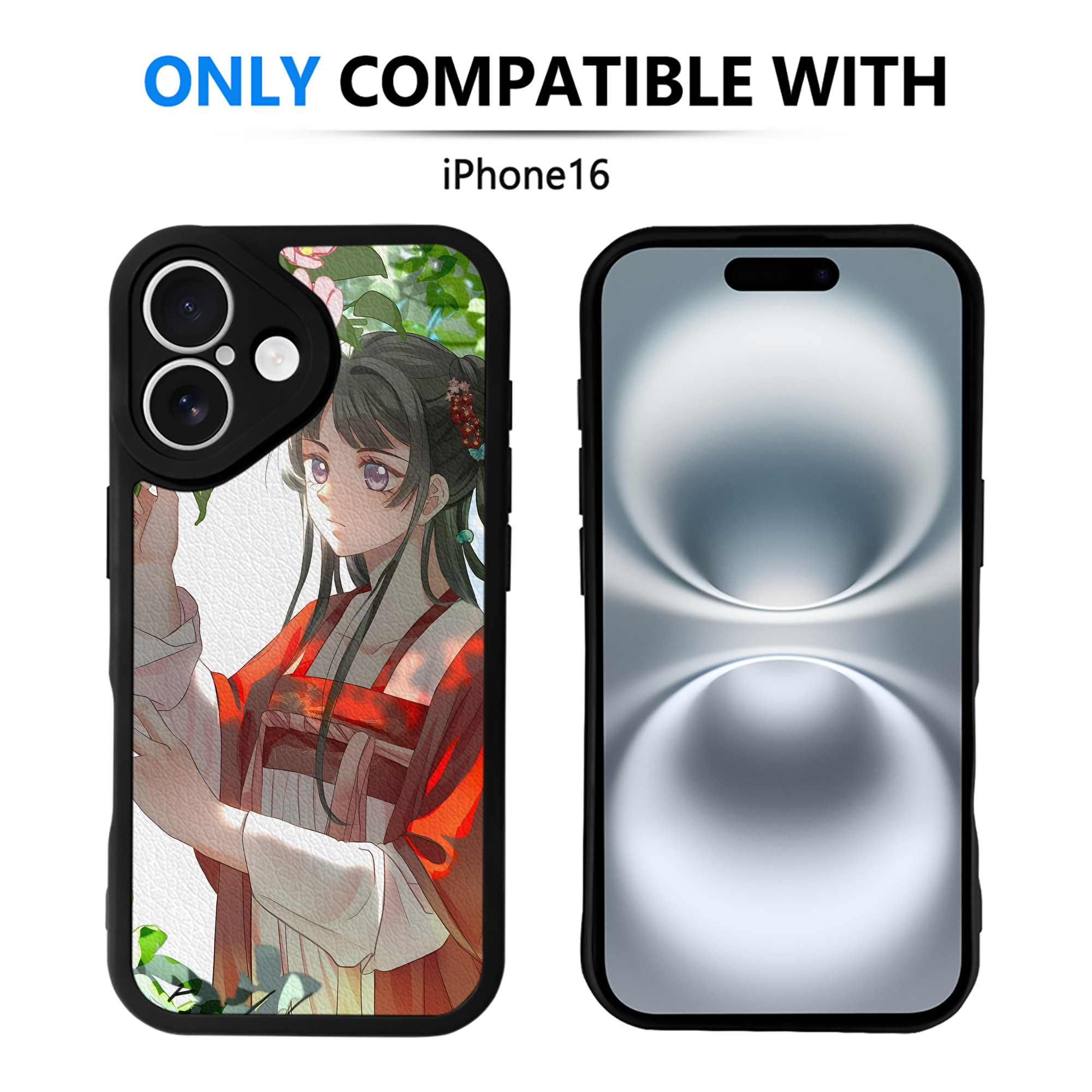 （画像用） 薬屋のひとりごと The Apothecary Diaries 【iPhone 16シリーズ対応】シリコンスマホケース（レザー調） 材質：シリコン